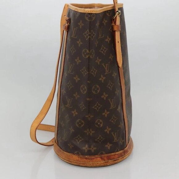 LOUIS VUITTON Monogram Bucket GM Shoulder Bag M42236 LV Auth 71488 - Picture 5 of 14